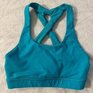 lululemon athletica Teal Cross-Back Sports Bra